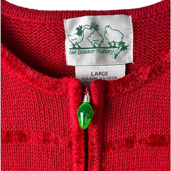 Sparkling Storybook Knits NWT Limited Edition Holiday L/S Cardigan Size Large - Picture 2 of 5